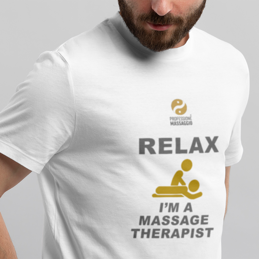 t-shirt "relax i'm a massage therapist" - immagine 4