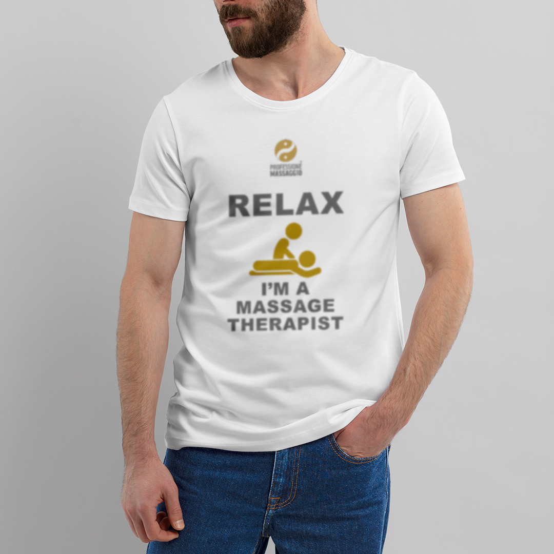 t-shirt "relax i'm a massage therapist" - immagine 3