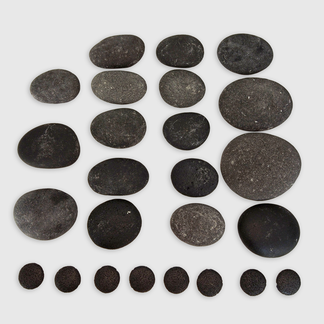 kit pietre artigianali massaggio hot stone - immagine 3