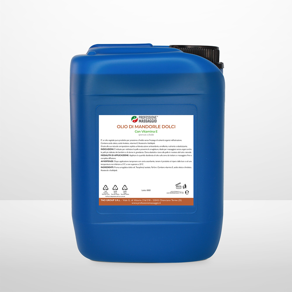 olio di mandorle dolci in tanica