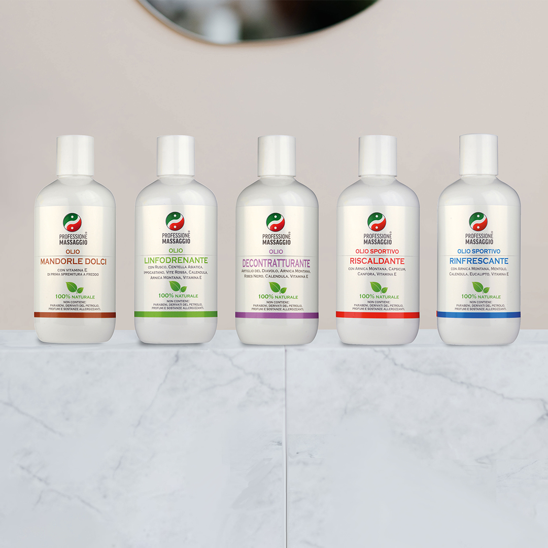 kit 5 oli da massaggio professionali